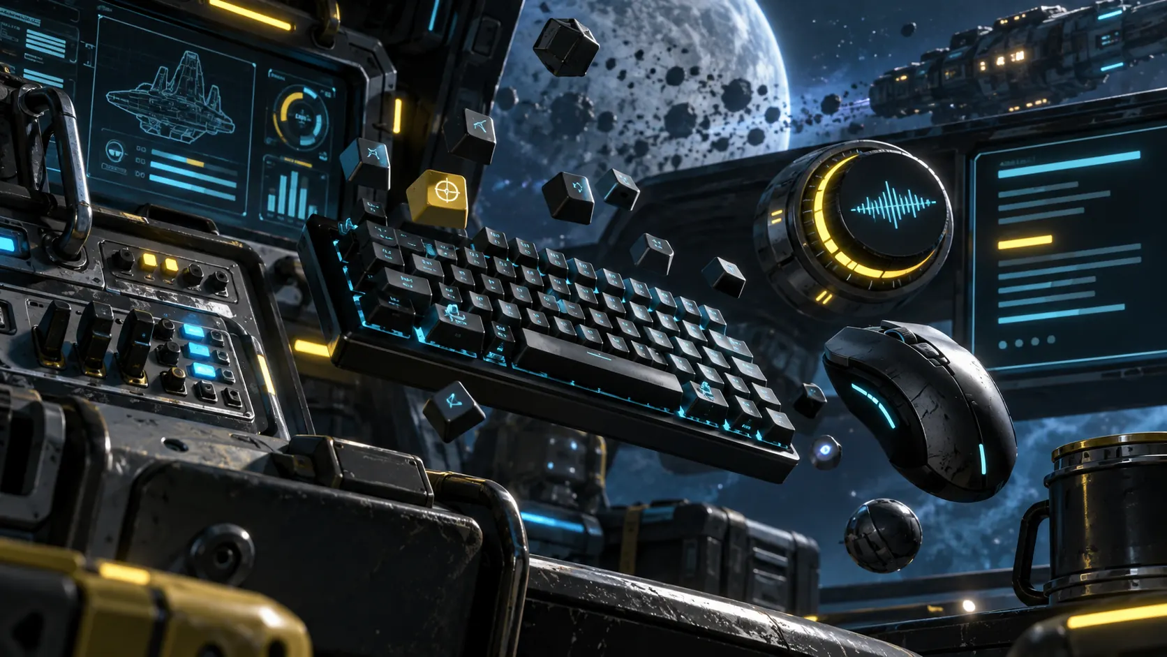 Breathedge 2 controls, audio, and accessibility checks guide artwork